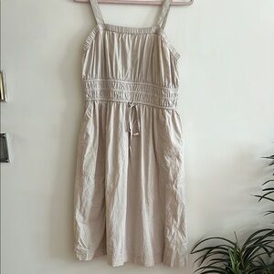 UNIVERSAL THREAD Cream Sleeveless Dress